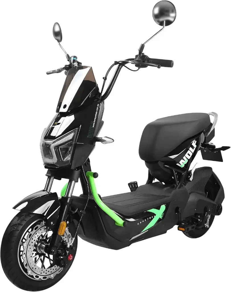 [118957] MotoBici Electrica HoneyWhale ZL Wolf (Negro/Verde)