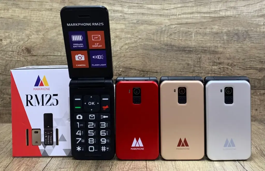 [701522] MARKPHONE RM25 FLIP 4G  (Plata)