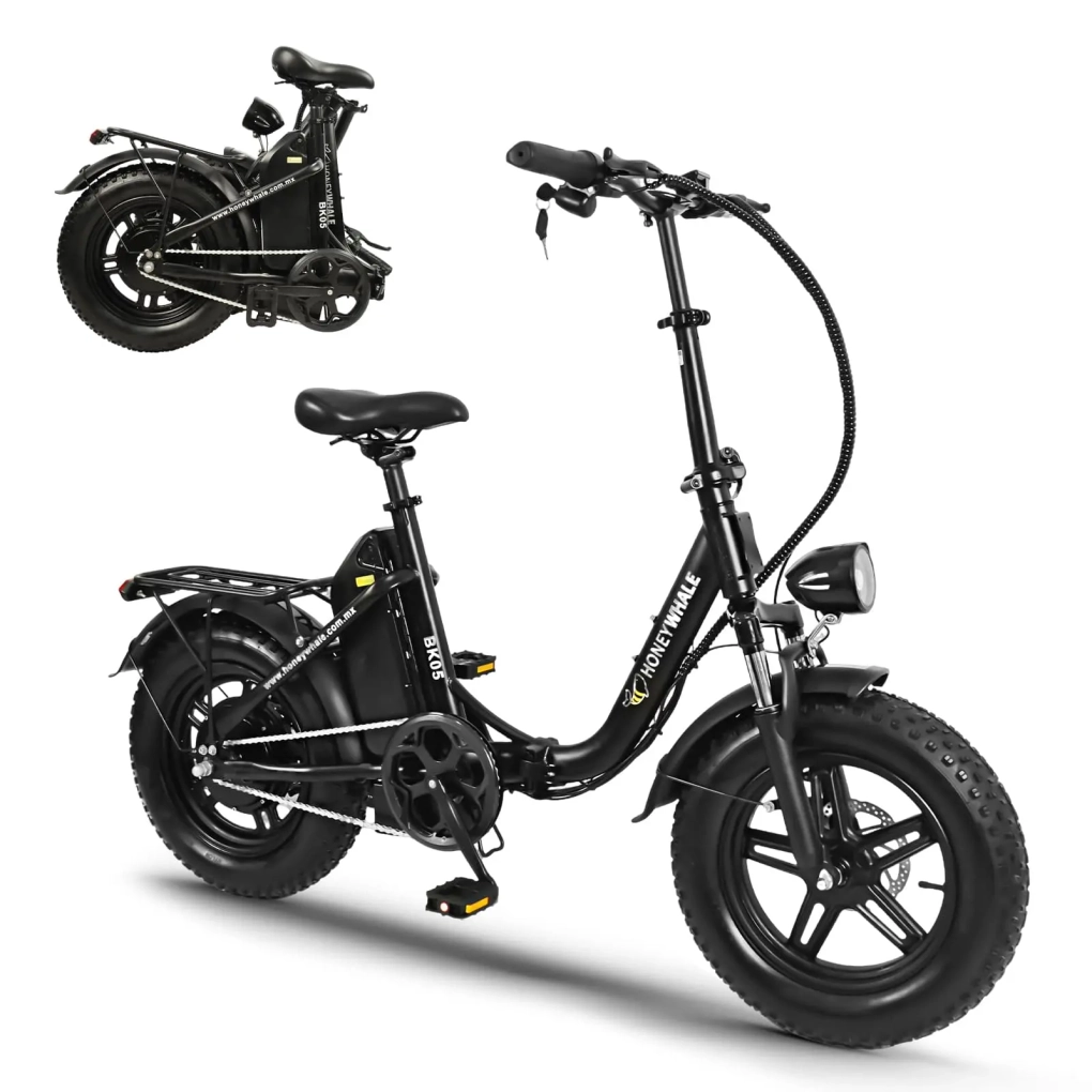 [128062] BICICLETA PLEGABLE HONEY WHALE BK05  (Negro)