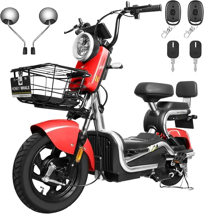 [127760] Motobici Eléctrica Honey Whale KC-COOL  (Negro)