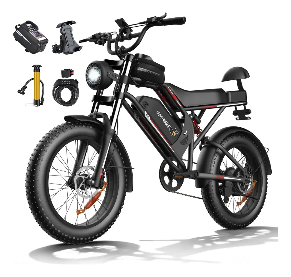 Bicicleta Eléctrica Honey Whale K6s (Negro)