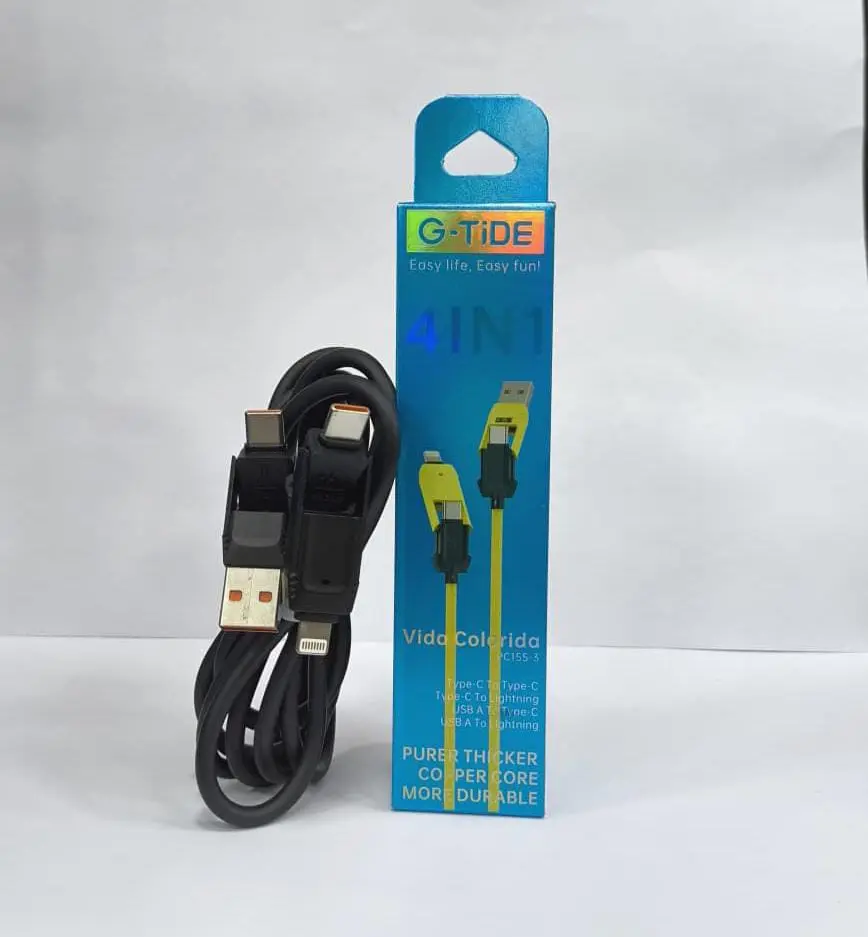 G-TIDE CABLE PC155-3 VIDA COLORIDA 4 EN 1 1.5M