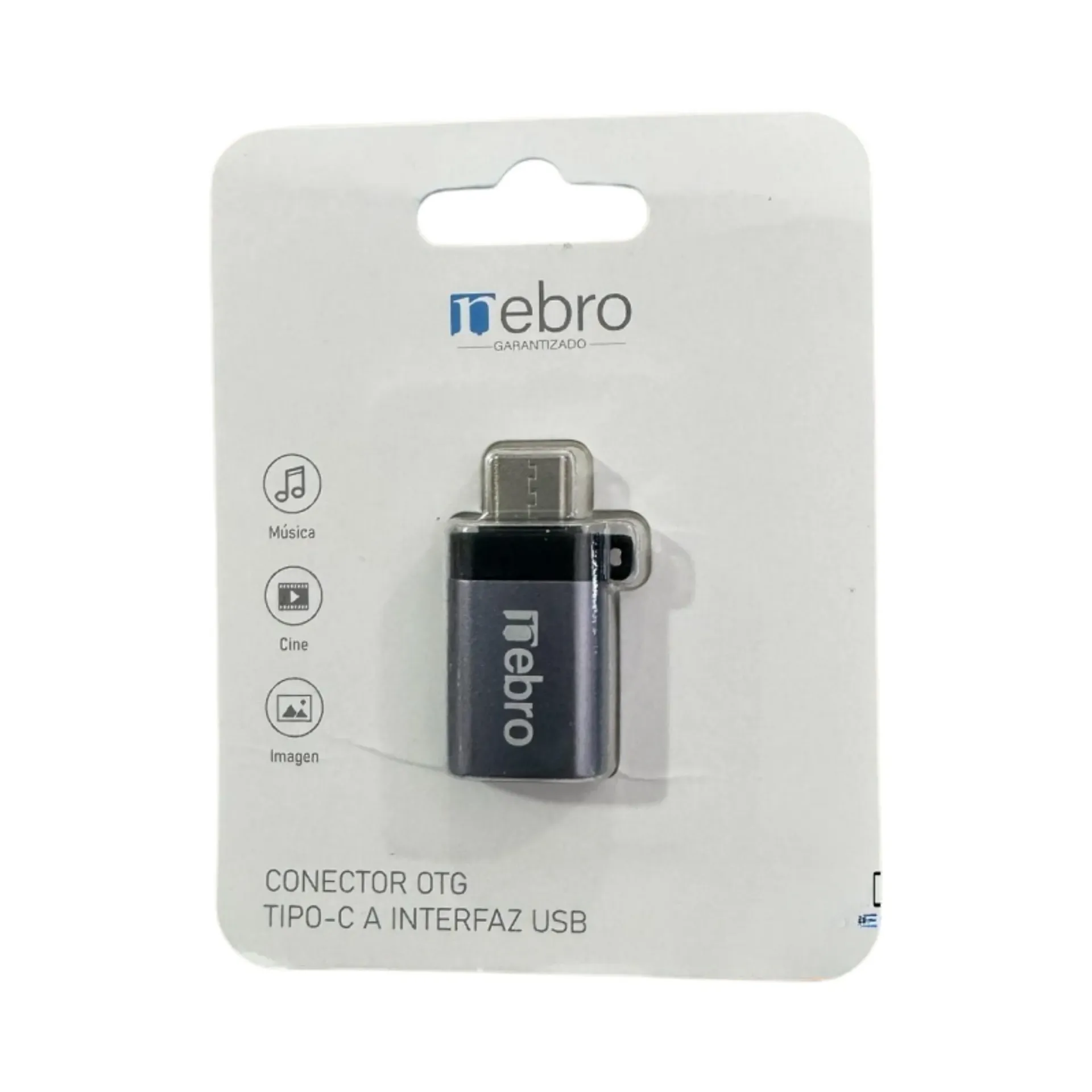 [118902] CONECTOR OTG NEBRO WAT-091 TIPO C A USB (Gris)