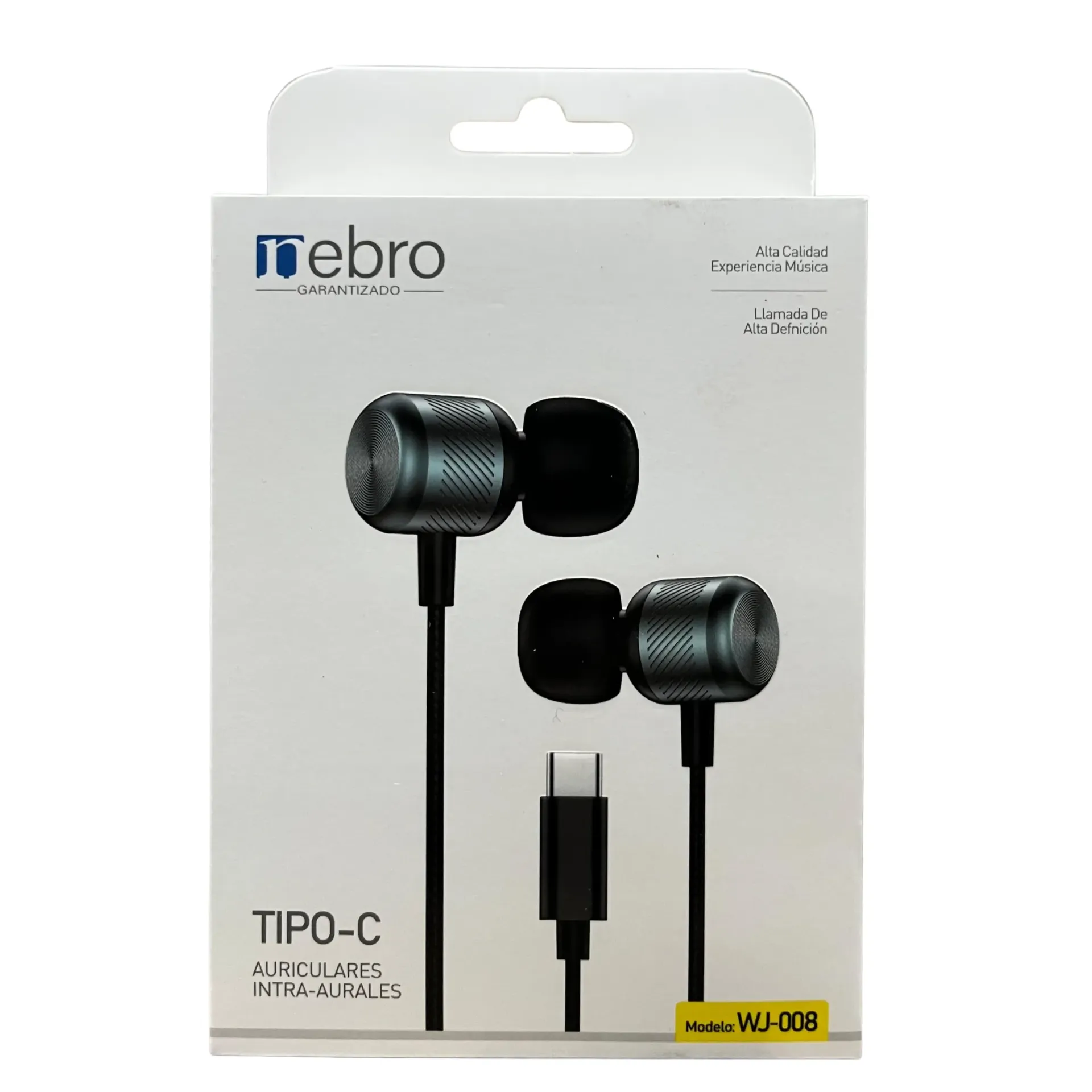 [130668] MANOS LIBRES NEBRO WJ-008 TIPO C (Negro)