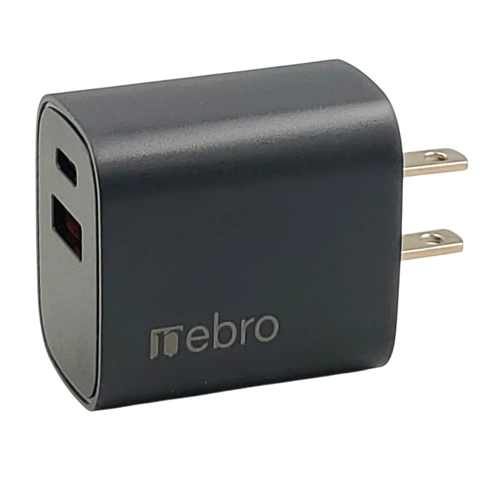 CARGADOR NEBRO CUBO DE CARGA VGA-028 USB-A / TIPO-C PD 2 PUERTOS QC3.0 20W