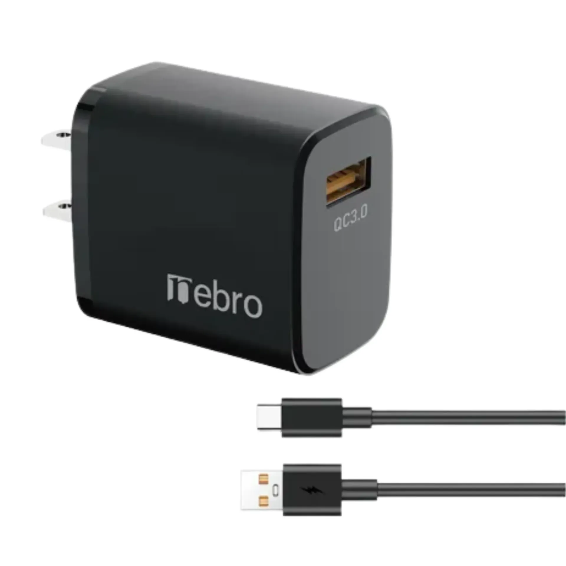 CARGADOR NEBRO VGA-025 COMBO QC3.0 A TIPO-C 25W