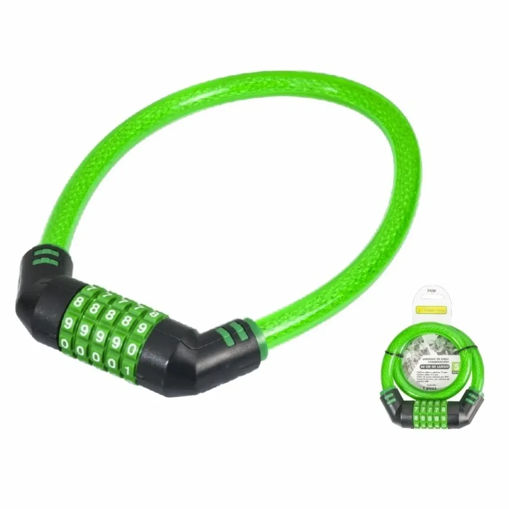 CANDADO DE CABLE LION TOOLS 7451 COMBINACION 4 DIGITOS