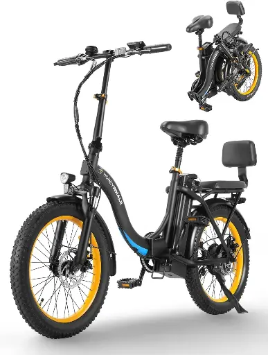 [118389] Bicicleta Electrica Plegable HoneyWhale BW 02 Amarillo